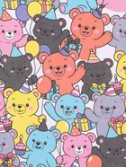 Бумага упаковочная крафтовая «Мишки», 1 лист, 70×100 см - Фото 3