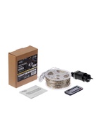 УЦЕНКА Гирлянда «Нить» 200 м роса, IP44, серебристая нить, 2000 LED, пульт, 36 В, свечение тёплое белое - Фото 9