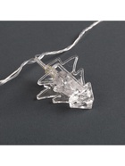 УЦЕНКА Гирлянда «Нить» 4.5 м с насадками «Прищепки-ёлочки», IP20, прозрачная нить, 20 LED, свечение тёплое белое, 220 В 10963179