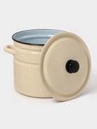 УЦЕНКА Кастрюля цилиндрическая, 10 л, без декора, без крышки, слоновая - Фото 4