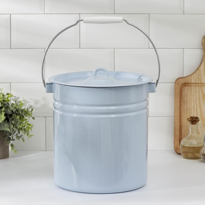 УЦЕНКА Ведро, 12 л, цельнотянутое, без крышки, светлое