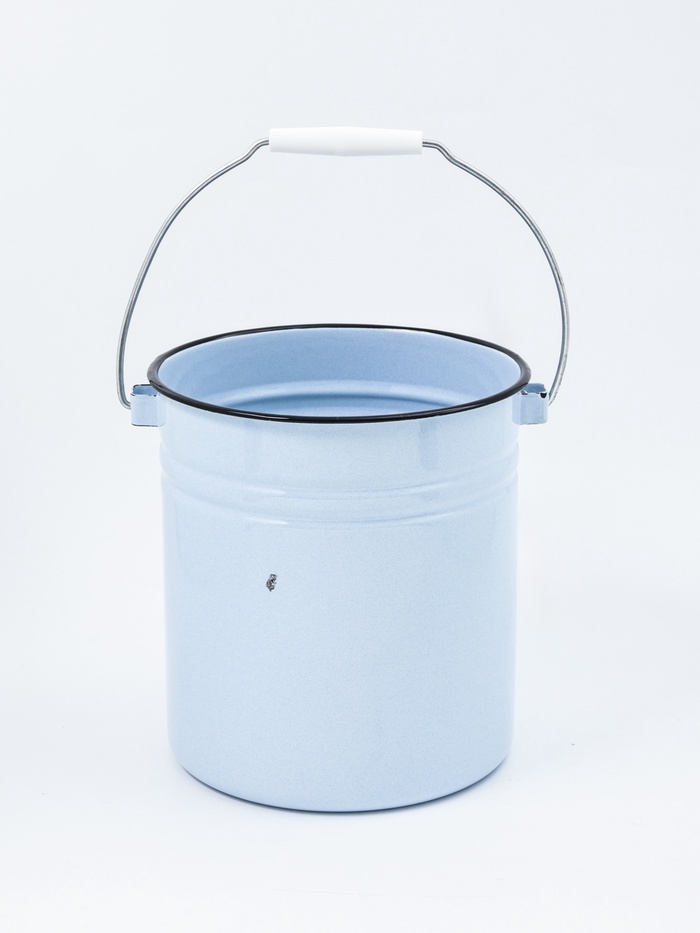 УЦЕНКА Ведро, 12 л, цельнотянутое, без крышки, светлое - Фото 1