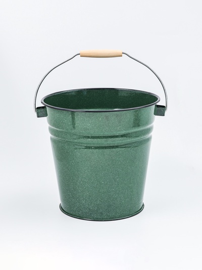 УЦЕНКА Ведро,12 л, без крышки, зелёное, с зерном