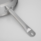 УЦЕНКА Сковорода 28см Общепит глубокая, высота 7,5см корпус 0,6мм индукц. дно ТРС 3,5мм - Фото 3