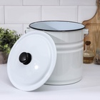УЦЕНКА Ведро, 12 л, без крышки, белое - Фото 2