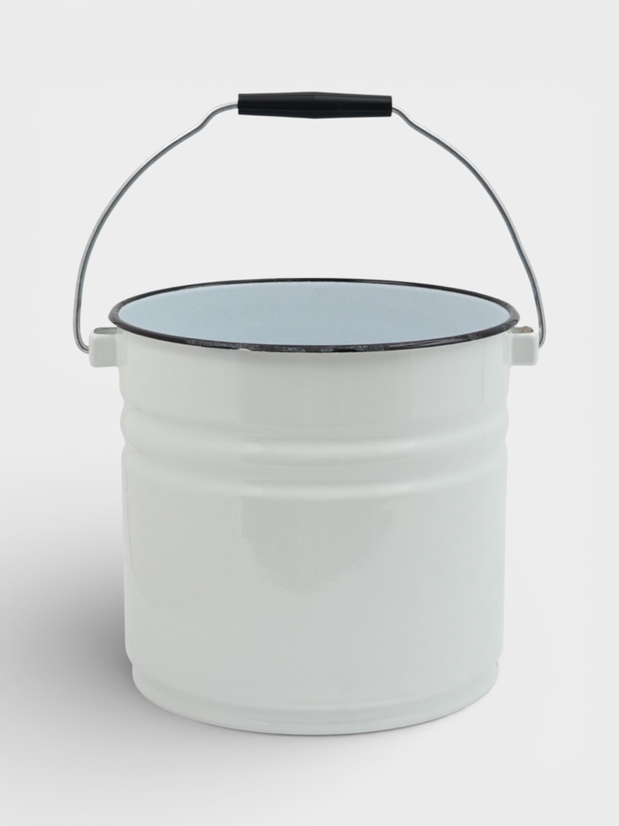 УЦЕНКА Ведро, 12 л, без крышки, белое - Фото 1