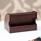 УЦЕНКА Органайзер 5 секций, 1 выдвижной ящик, серия Зебрано с кантом темным, 14*21см 10963208