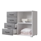 УЦЕНКА Комод Nova, 900×410×742, Белый/Бетон 10963217 - фото 3918214