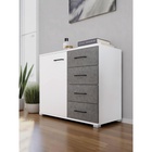 УЦЕНКА Комод Nova, 900×410×742, Белый/Бетон 10963217 - фото 3918215