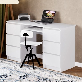 УЦЕНКА Стол письменный Мадера, 1360×500×770, Белый 10963218