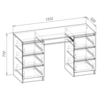 УЦЕНКА Стол письменный Мадера, 1360×500×770, Белый 10963218 - фото 3918228