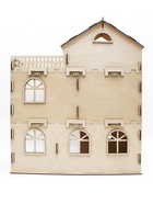 Домик для кукол деревянный, 3 этажа, неокрашенный - фото 119552562