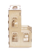 Домик для кукол деревянный, 3 этажа, неокрашенный - фото 119552563
