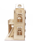 Домик для кукол деревянный, 3 этажа, неокрашенный - фото 119552564