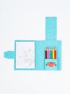 Подарочный набор новогодний, 5 шт. блок с раскраской, мини карандаши цветные - фото 119552577