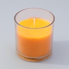 УЦЕНКА Свеча ГИГАНТ ароматическая в стакане "Сочный апельсин", 10х10 см 10963239