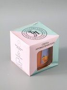 УЦЕНКА Свеча ГИГАНТ ароматическая в стакане "Сочный апельсин", 10х10 см 10963239