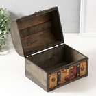 УЦЕНКА Шкатулка сундук дерево «Цветочный узор» 20×15×15.5 см - Фото 3