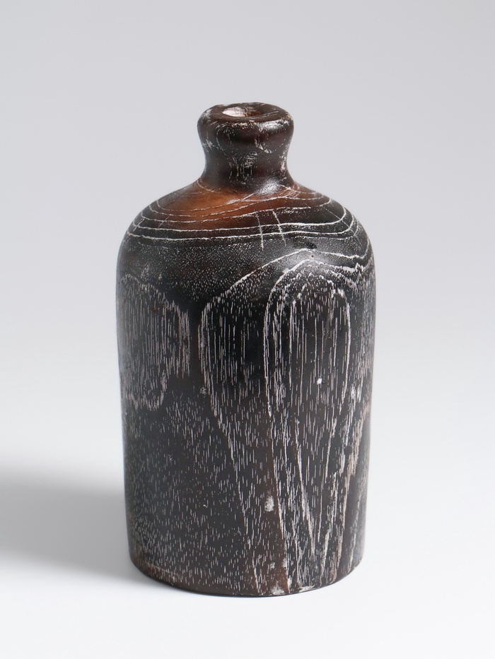 УЦЕНКА Ваза «Лаура», 9×9×14 см, дерево джати, тёмно-коричневая - Фото 1