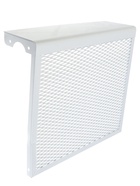 УЦЕНКА Экран на чугунный радиатор ZEIN, 490×440×150 мм, 5 секций, металлический, белый 10963374