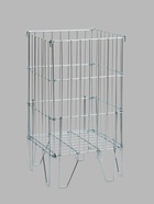 Корзина накопитель, 40×40×75 см, цвет хром - Фото 2