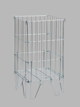 Корзина для распродаж 40х40х75 см , цвет хром