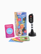 Светофор с обучающими карточками БУБА «Город», свет 10908271