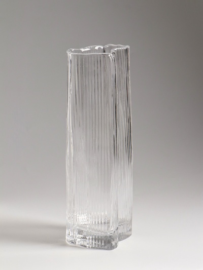Ваза «Энико», 25×9 см, стекло, прозрачная