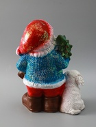 УЦЕНКА Фигура "Дед мороз с елкой" с блестками 37см 10963414