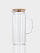 Кувшин Magistro «Богема. Дольки», 1 л, 15×9.3×22.5 см, с бамбуковой крышкой, стекло, прозрачный - Фото 2