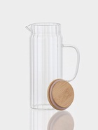 Кувшин Magistro «Богема. Дольки», 1 л, 15×9.3×22.5 см, с бамбуковой крышкой, стекло, прозрачный - Фото 3