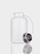 Кувшин Magistro «Богема. Дольки», 3 л, 21×15×27 см, крышка-сито, стекло, прозрачный - фото 61954975