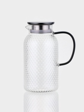Кувшин Magistro «Богема. Соты», 16×11×23 см, крышка-сито, стекло, прозрачный