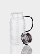 Кувшин Magistro «Богема. Соты», 16×11×23 см, крышка-сито, стекло, прозрачный - фото 61954983