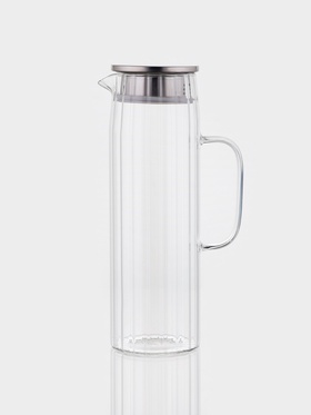 Кувшин Magistro «Богема. Дольки», 1.5 л, 9×14×28 см, стекло, прозрачный