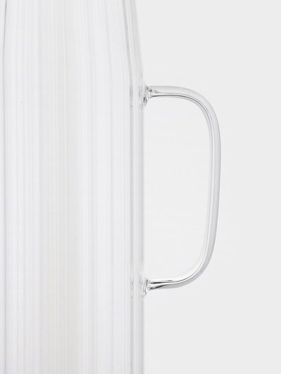 Кувшин Bella Tenero «Эко. Дольки», 1.5 л, 9×14×28 см, с бамбуковой крышкой, стекло, прозрачный