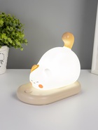 Ночник «Котёнок на коврике», LED, 3 Вт, 5V, USB, от АКБ, 9×15×13.2 см - Фото 2