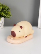 Ночник «Капибара на коврике», LED, 3 Вт, 5V, USB, АКБ, 9.3×15×13.2 см - фото 119552609