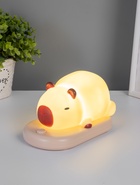 Ночник «Капибара на коврике», LED, 3 Вт, 5V, USB, АКБ, 9.3×15×13.2 см - Фото 2