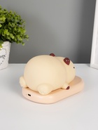Ночник «Капибара на коврике», LED, 3 Вт, 5V, USB, АКБ, 9.3×15×13.2 см - Фото 4