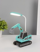 Ночник «Экскаватор», 8хLED, 3 Вт, 5V, USB, АКБ, 2 режима, с точилкой, 7×11×31 см - Фото 2