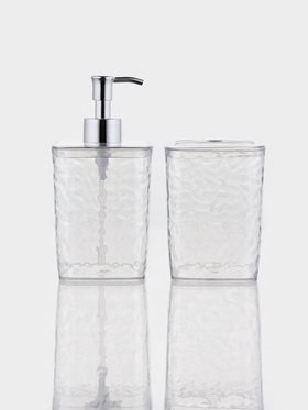Набор для ванной 2 предмета, дозатор, стакан