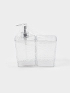 Набор для ванной 2 предмета, дозатор, стакан - фото 809350139