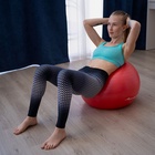 УЦЕНКА Фитбол ONLYTOP, d=65 см, 900 г, антивзрыв, красный - Фото 8