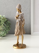 Фигура полистоун «Девушка в банном халате», 8.5×8.5×25 см - Фото 4