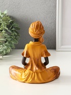 Фигура полистоун «Африканка в горчичном наряде, с яблоками в корзине», 14×15.5×17.5 см - Фото 3