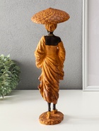 Фигура полистоун «Африканка в горчичном наряде, в шляпе», 11.5×11.5×33.5 см - Фото 3