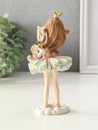 Сувенир полистоун "Девочка-принцесса с маленьким единорогом" 7х7,5х17,5 см - фото 61955201