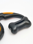 Рулетка - поводок «Косточка», 3 м, с контейнером для пакетов, пластик, чёрная - фото 62163147