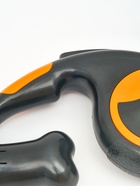 Рулетка - поводок «Косточка», 3 м, с контейнером для пакетов, пластик, чёрная - фото 62163148